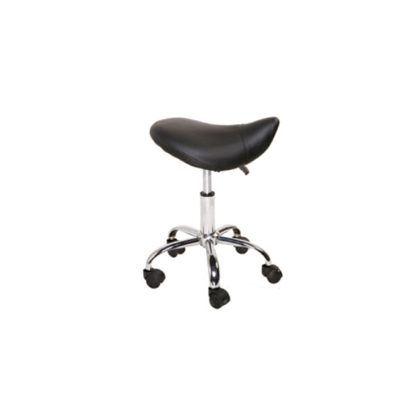 TABOURET ASSISE SELLE ROULANT PIETEMENT CHROM